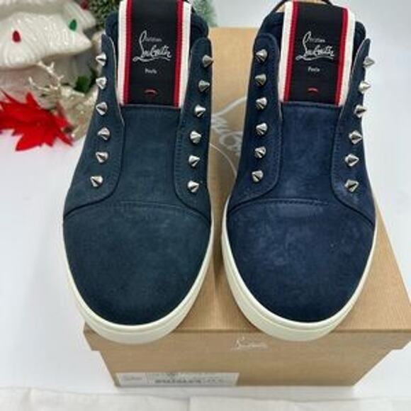 Men's Christian Louboutin F. A. V. Fique slip on sneakers size 41.5 made italy - Picture 5 of 13